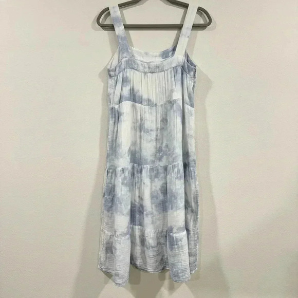 Rails Amaya Tie Dye Midi Dress Tiered Sleeveless Cotton Boho Beach XS - Picture 3 of 7